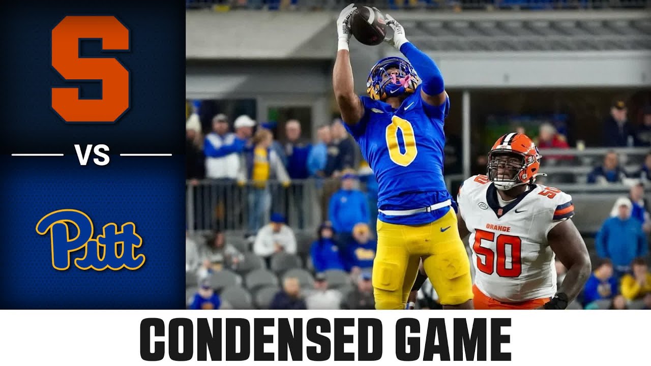 Syracuse vs. Pitt Condensed Game | 2024 ACC Football