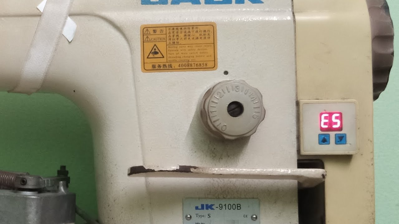 9100 jack sewing machine repering E5 ko redy kaise kre jack 9100 sewing machine e5 error ko redy kre