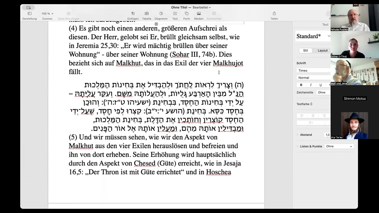 Pessach aus der Perspektive des Chassidismus - Likutei MoHaRaN 1, 30, 6 (1-10)