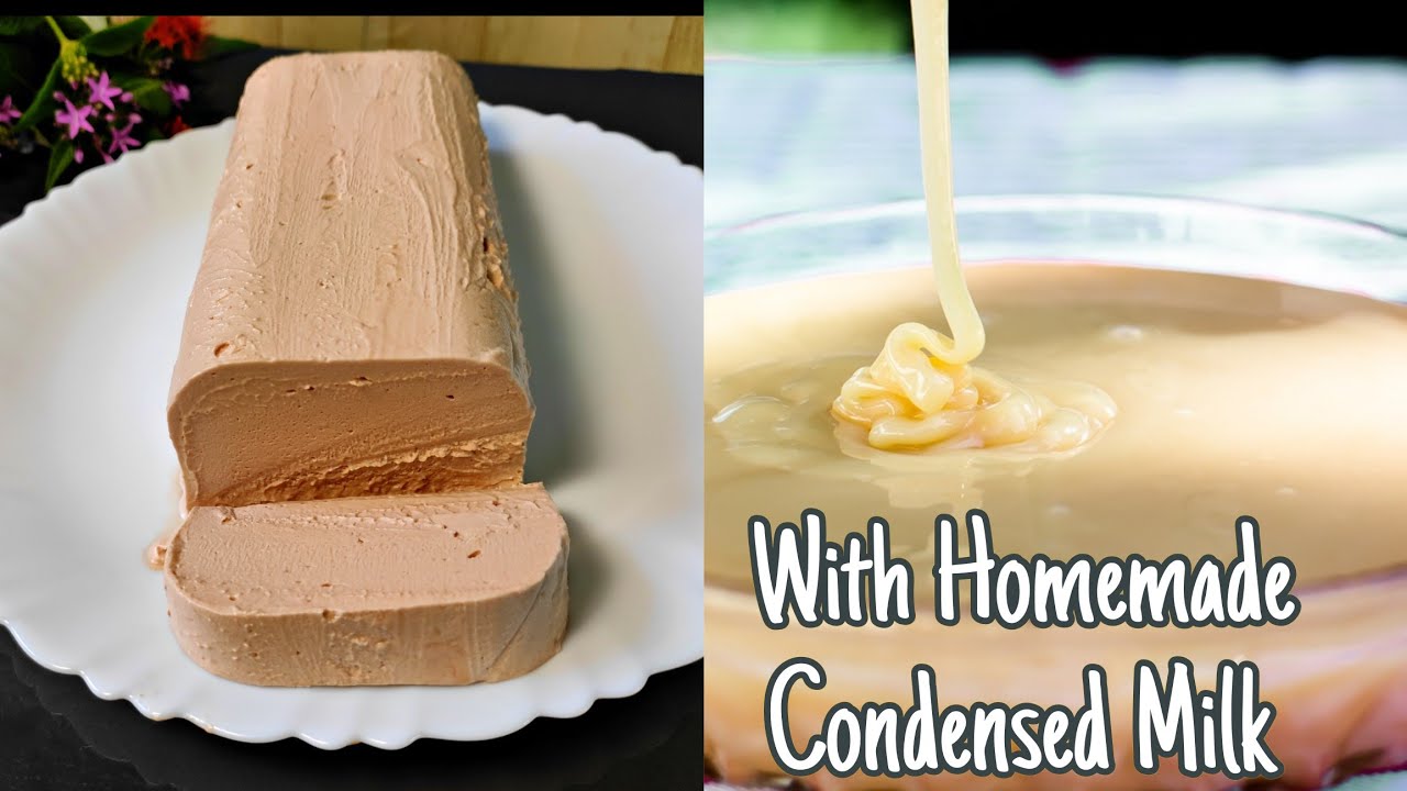 Creamy Rich Chocolate Ice Cream🍨With Homemade Condensed Milk Eggless Ice Cream