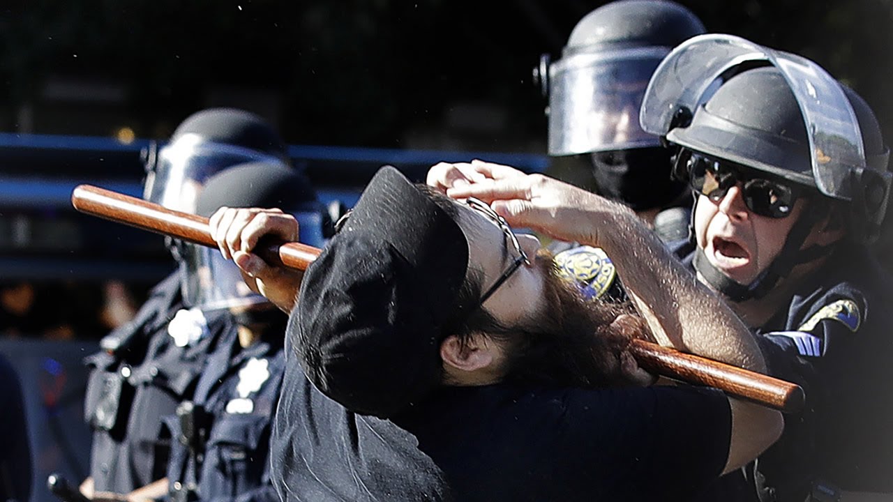 George Floyd protest: Police use police flashbang grenades, tear gas, rubber bullets