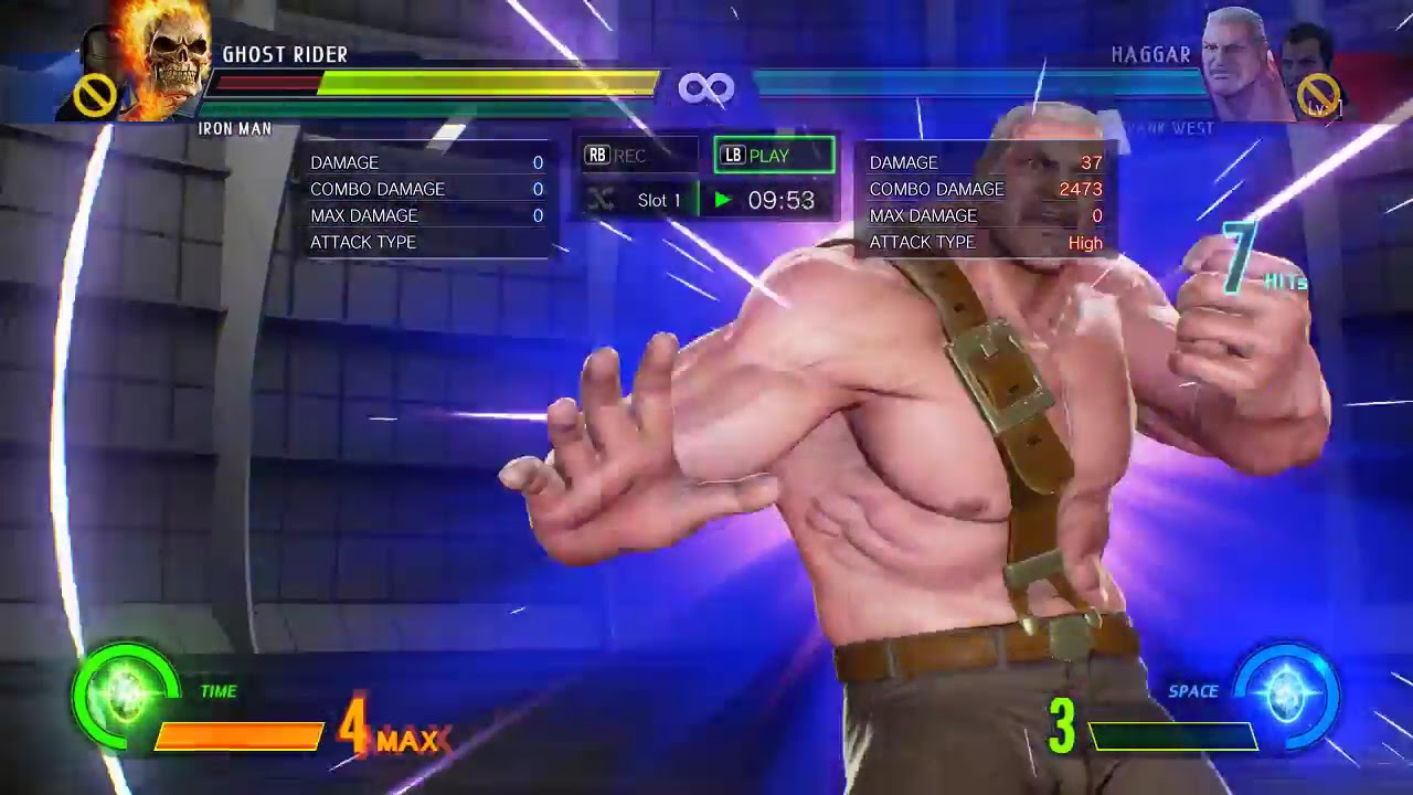 MVCI - Haggar and Frank West Level 3 after L. Piledriver