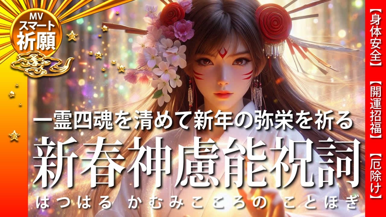 【MV】一霊四魂を清めて新年の弥栄を祈る／新春神慮能祝詞（はつはる かむみこころの ことほぎ】