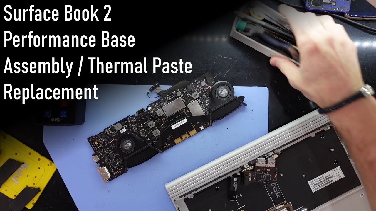 Surface Book 2 Performance Base Assembly (GTX 1050 Thermal Paste)