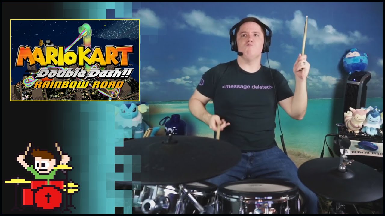 Rainbow Road From Mario Kart: Double Dash On Drums!