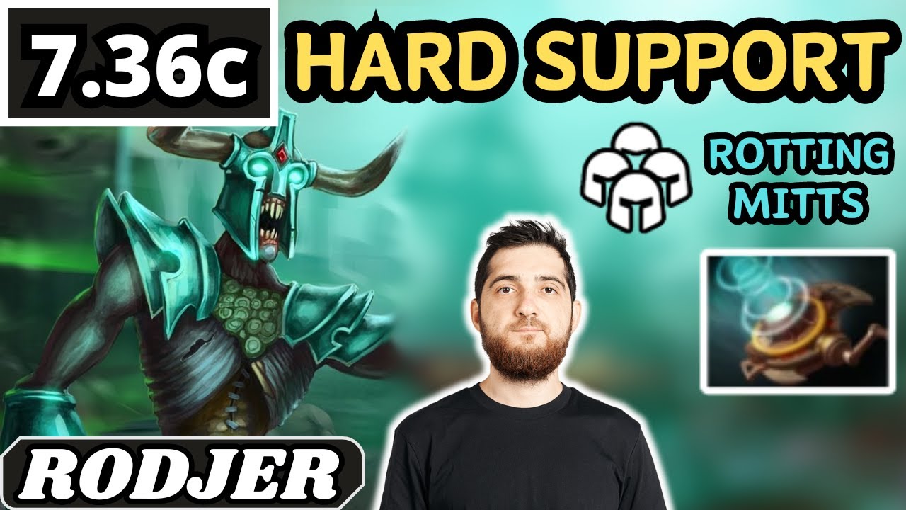 7.36c - Rodjer UNDYING Hard Support Gameplay - Dota 2 Full Match Gameplay
