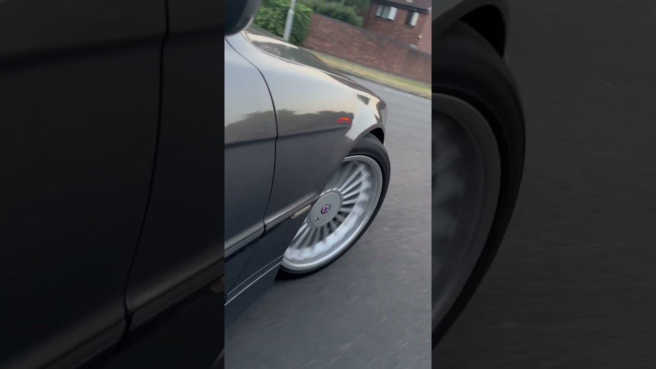 BMW E38 Alpina spinning #hiphop #alpina  #bmw  #retro #wheels #classiccars #oldschool