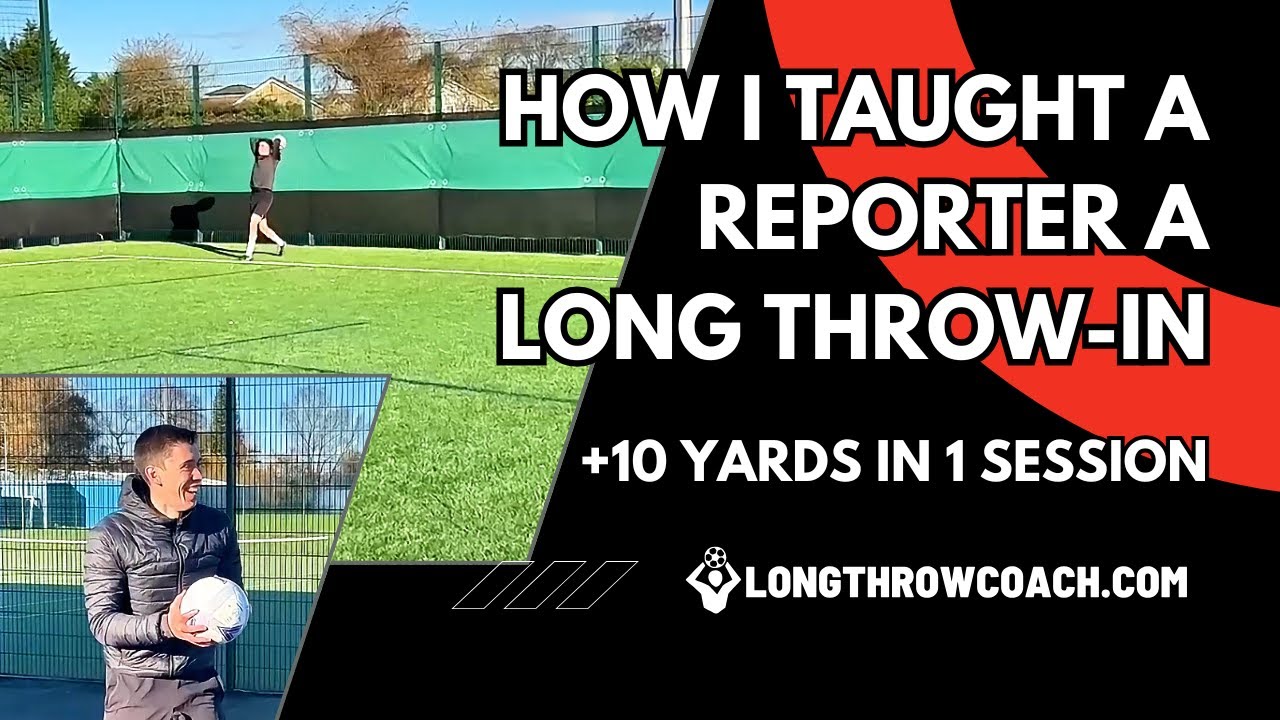 How I Taught a Reporter a Long Throw-In in One Session | Long Throw Coach | Frank Anderson