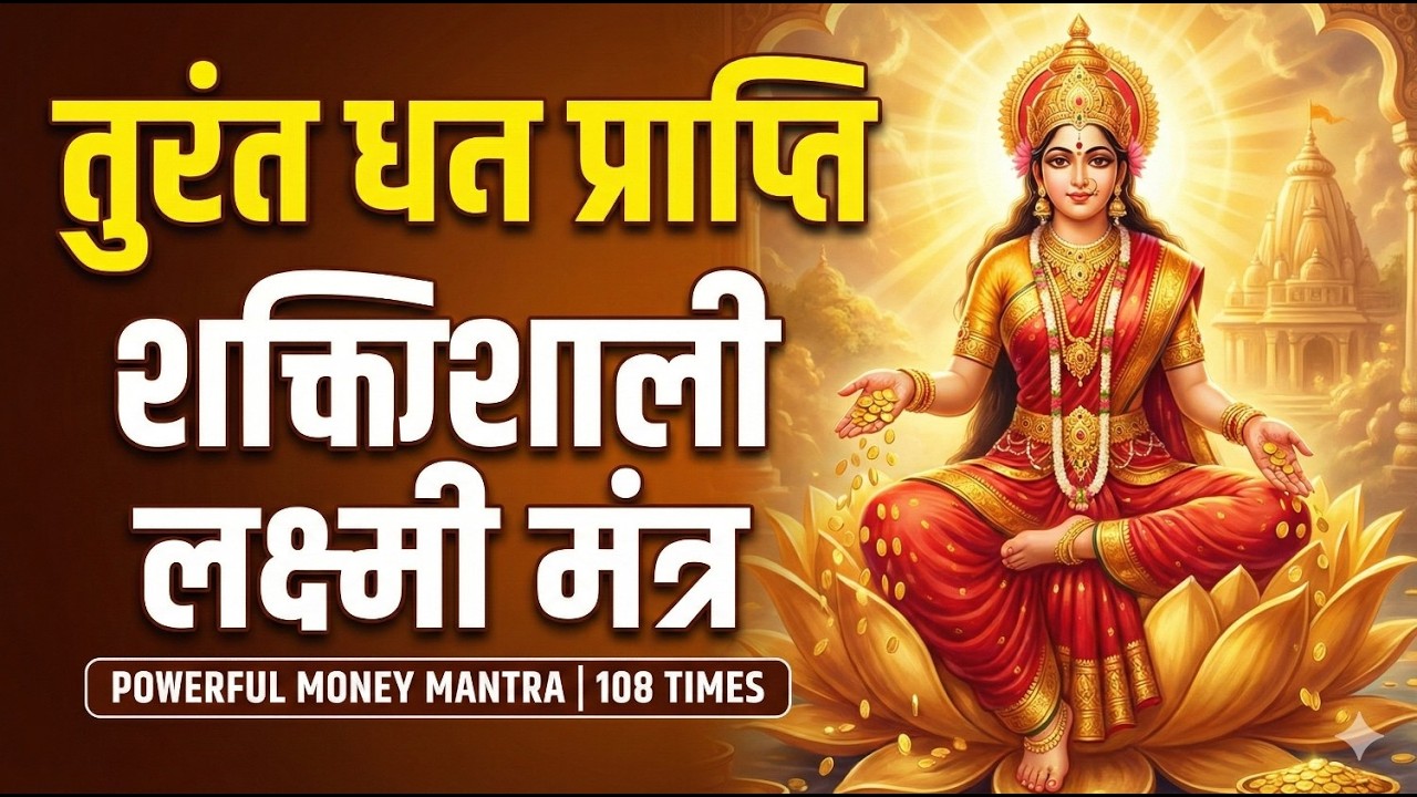 धन प्राप्ति मंत्र | Laxmi Mantra 108 Times for Wealth & Prosperity