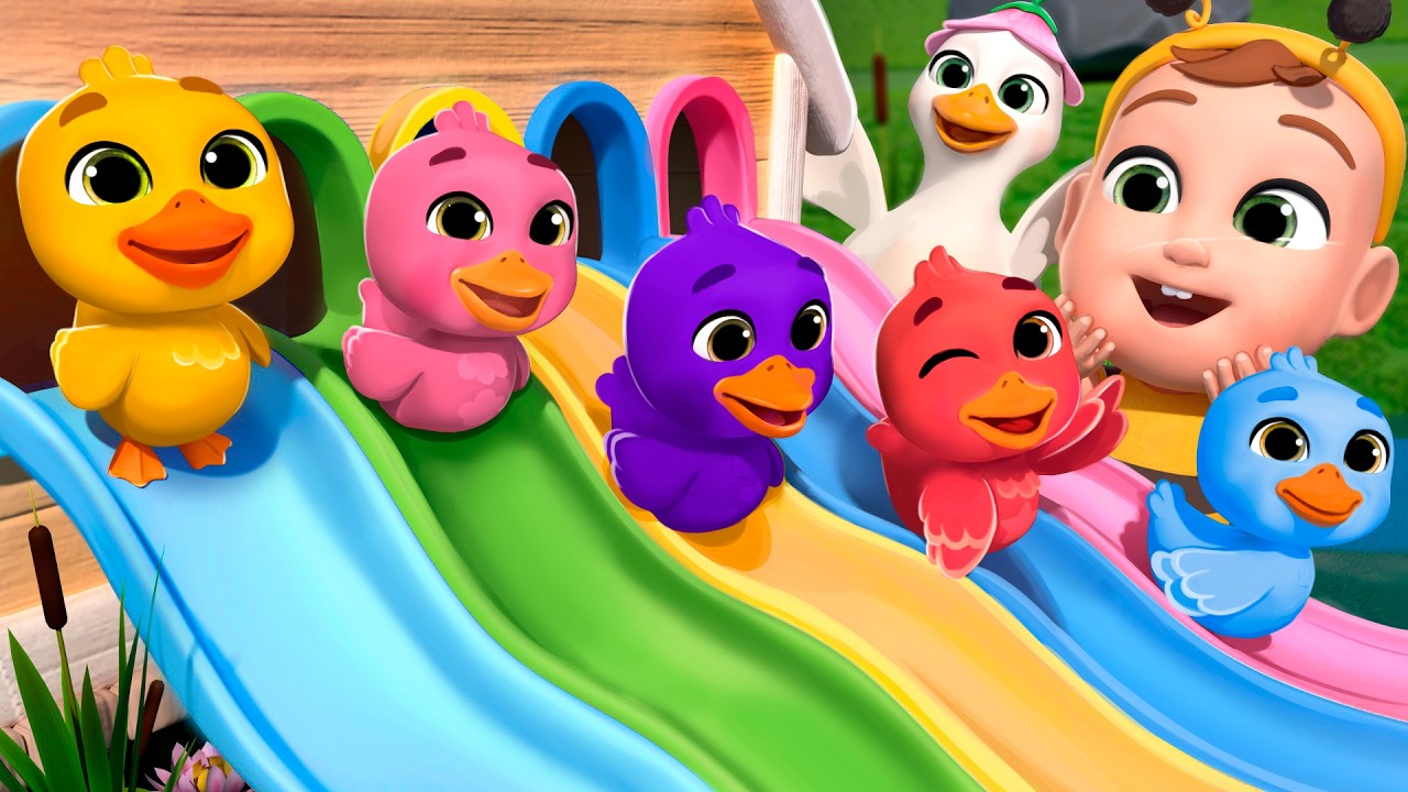 Five Little Ducks (Learn New Colors) | Newborn Baby Songs & Nursery Rhymes