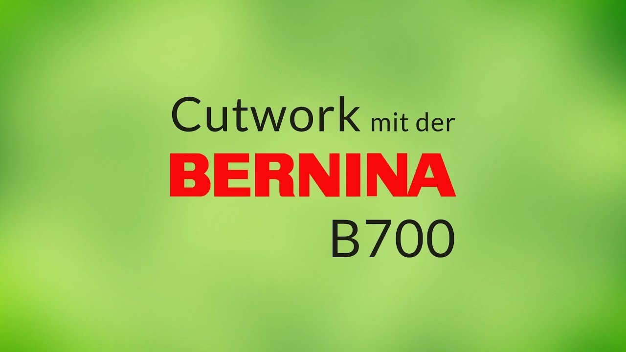 Bernina B 700 Cutwork