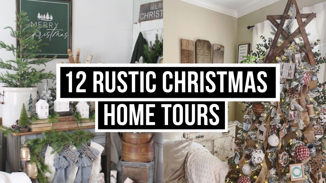 12 Rustic Christmas Home Tours