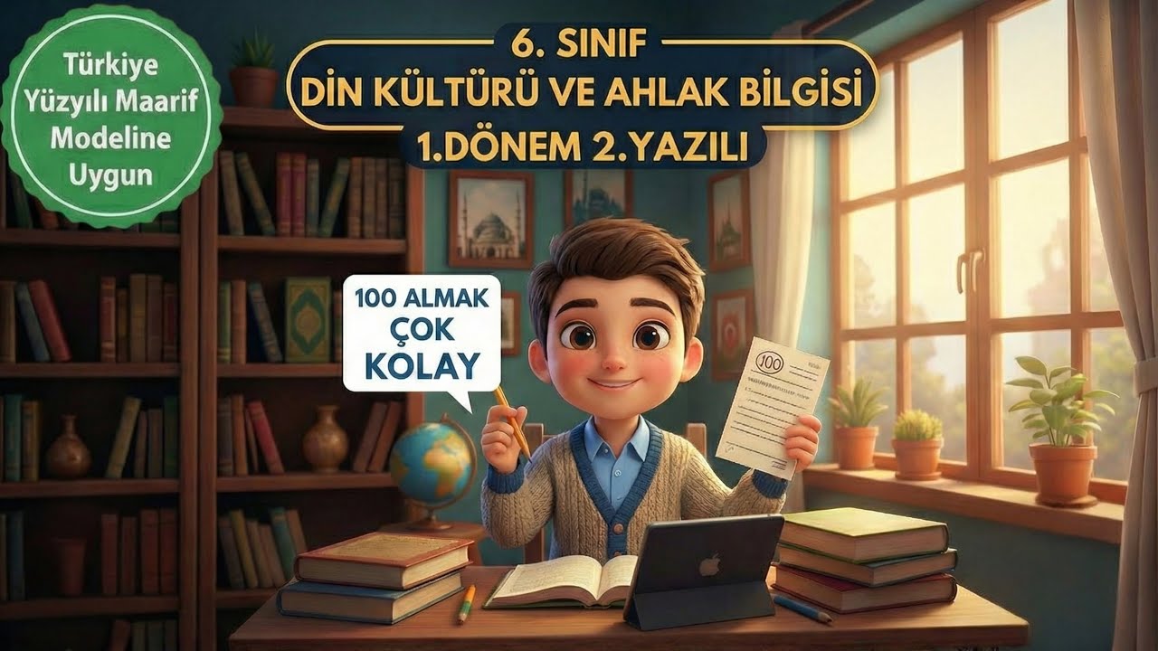 6. Sınıf Din Kültürü 1. Dönem 2. Yazılı Hazırlık | Sınavdan Önce MUTLAKA İzle! 🚀