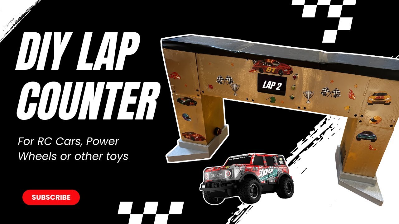 DIY RC Car / Power Wheel Lap Counter (Great for racing)