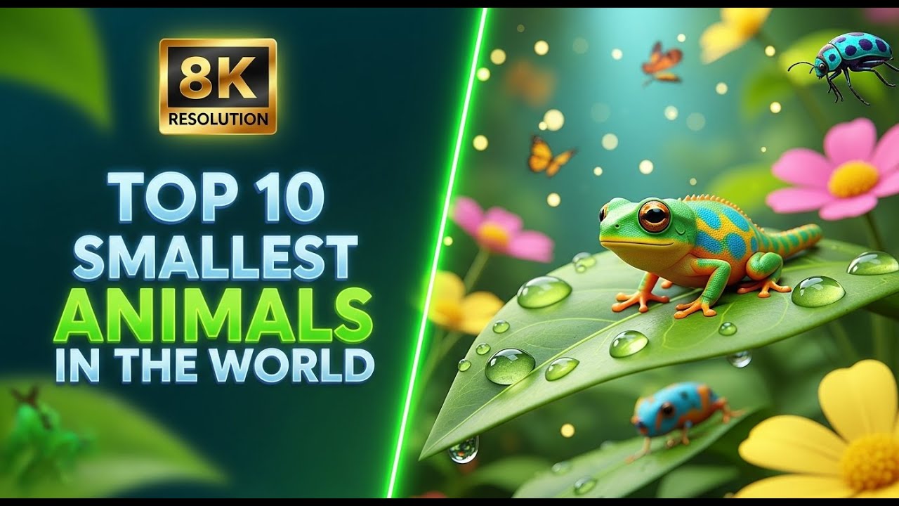 Top 10 Smallest Animals in the World 🐭 Tiny Creatures You Won’t Believe Exist!