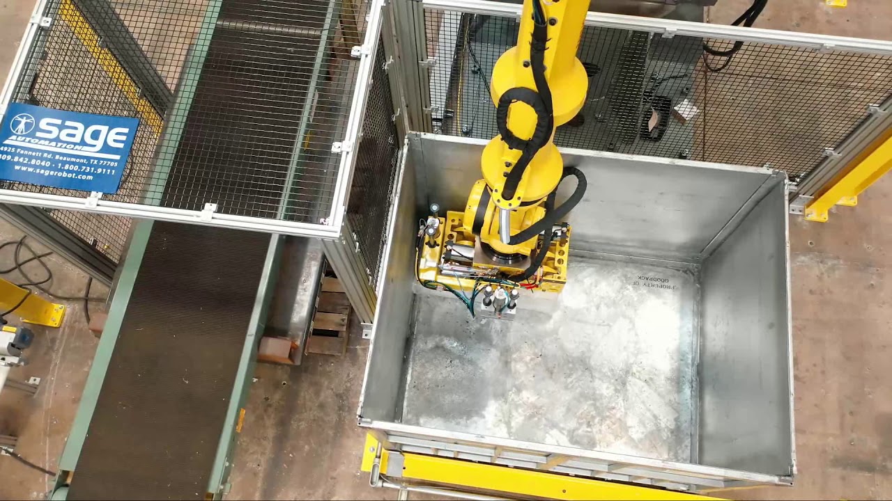 Fanuc Articulated Arm - Rubber Bale Depalletizing