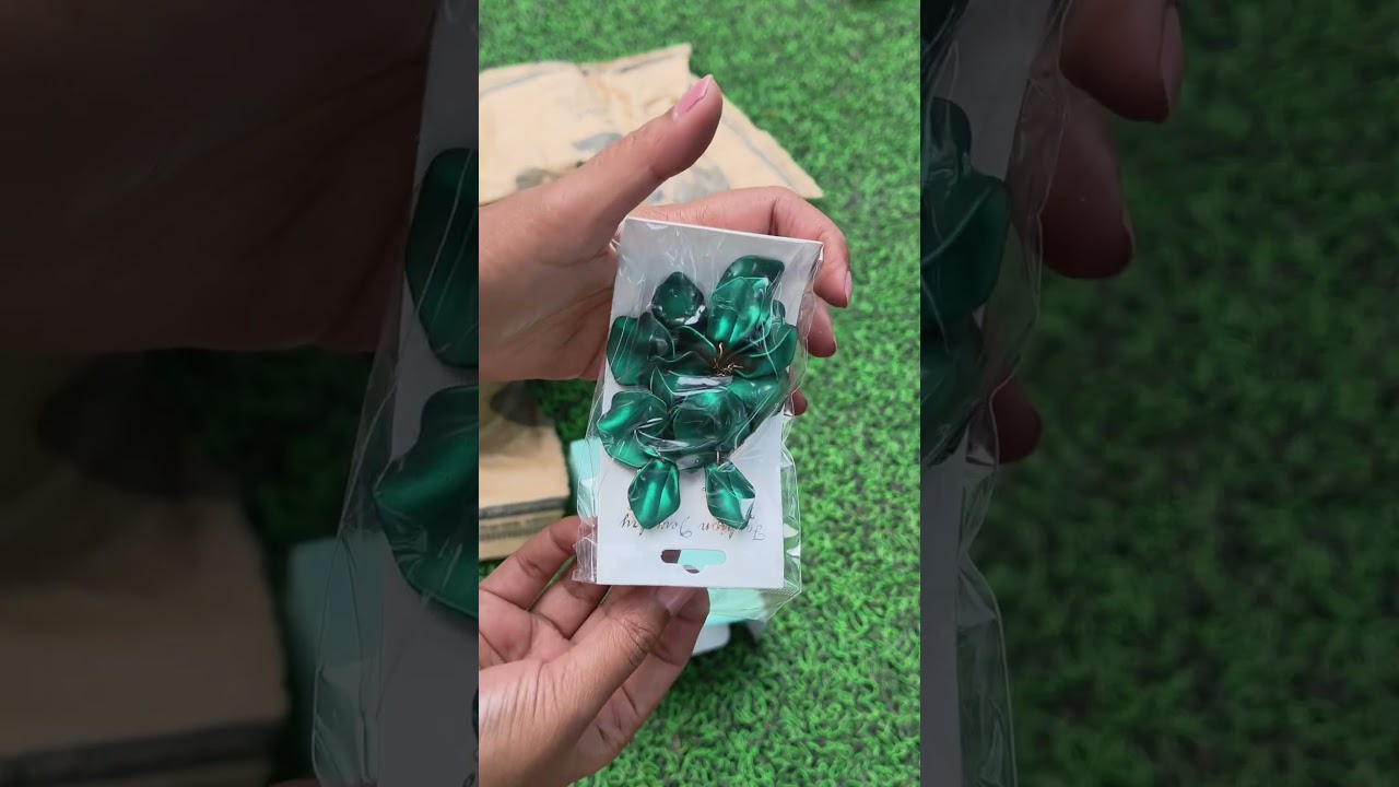 Korean drop earring unboxing 