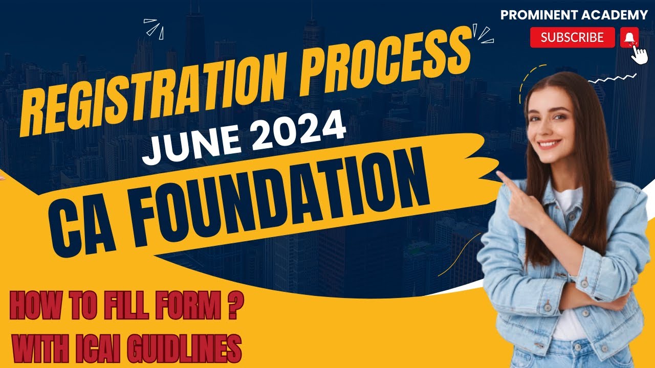 Registration process | LATEST UPDATE BY ICAI ..CA FOUNDATION | JUNE 2024