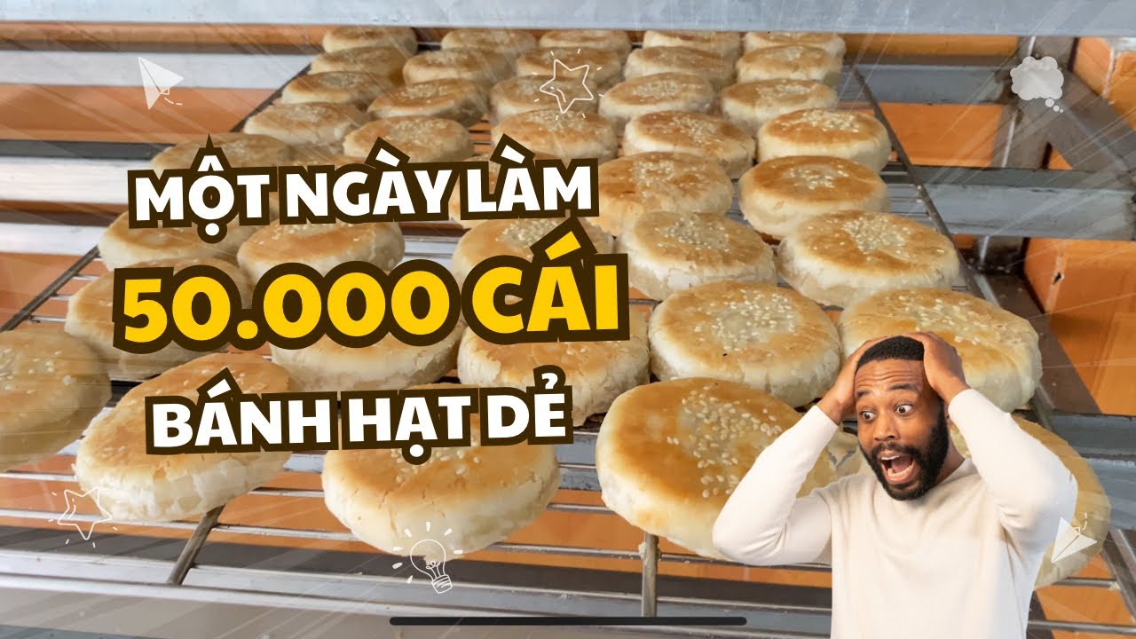 Nghề của tôi| Cách làm bánh hạt dẻ số lượng khủng. 50.000 cái/ngày