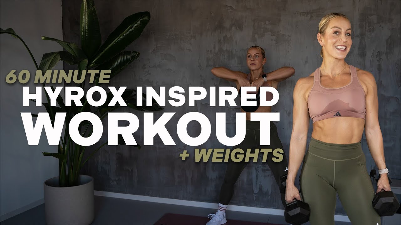 60 MIN HYROX INSPIRED WORKOUT | FULL BODY CRUSHER | + Weights | Strength & Conditioning | Repeating