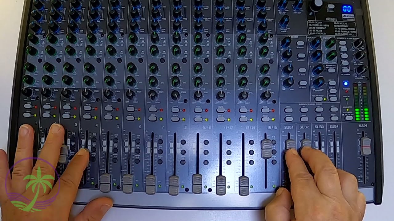 Как работают подгруппы в аудиомикшере Alto Live1604. Часть 3. ПОДГРУППЫ