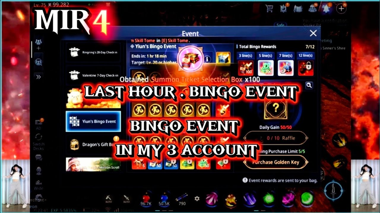 MIR4 . BINGO EVENT IN MY . 3 . ACCOUNT 👌SARAP MAG BINGO EVENT 😋 PALDO BA ANG LAHAT SA BINGO EVENT 🤭