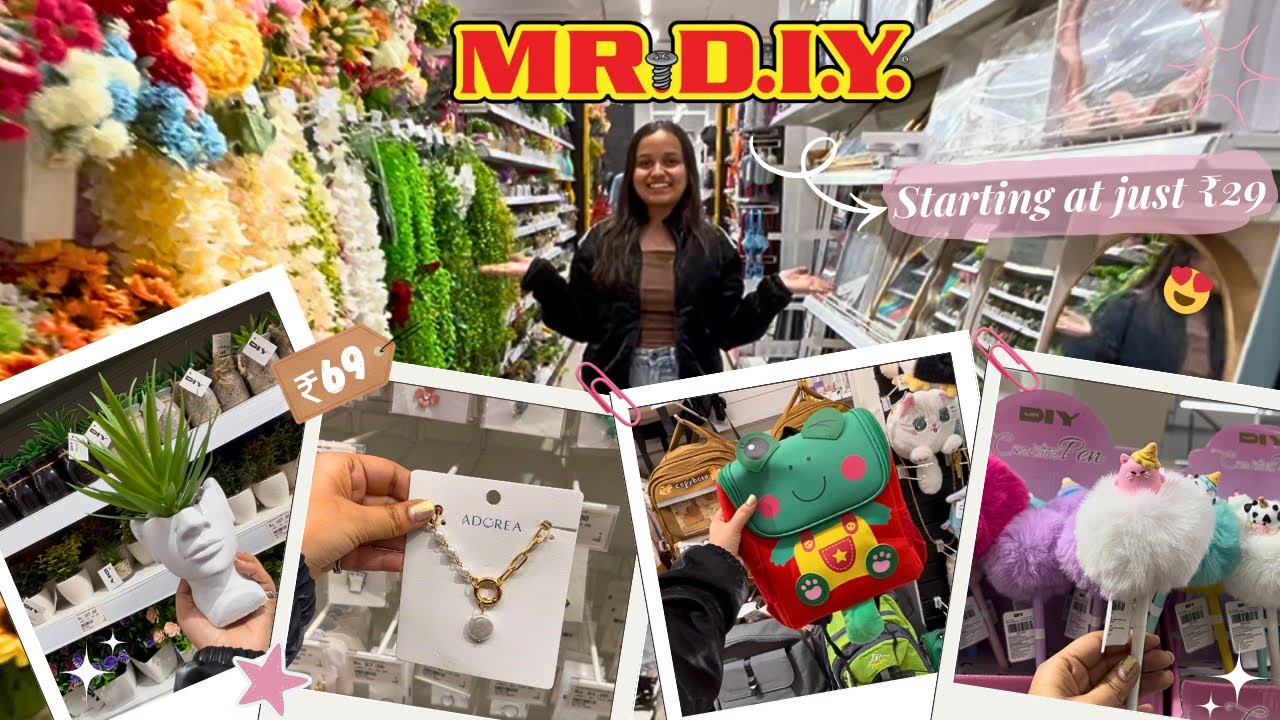 MR. DIY Store Tour💕 ~ Starting from just ₹29😍 ~ Better than Miniso? #mrdiy #youtube  