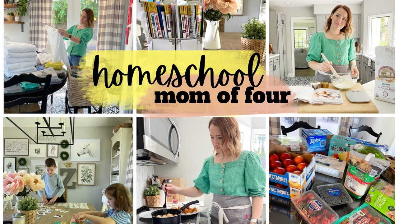 Day in the life of a homeschooling mom of 4