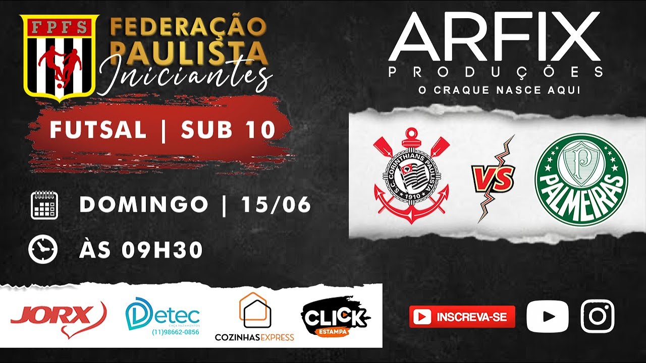 CORINTHIANS x PALMEIRAS - FUTSAL | SUB 10 (FULL HD)