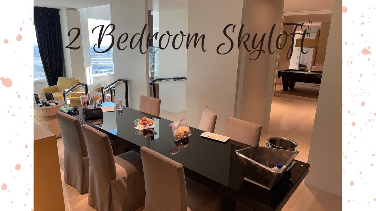 2 Story Skylofts Suite at MGM Grand  Las Vegas. 2 Bedroom with Pool Table