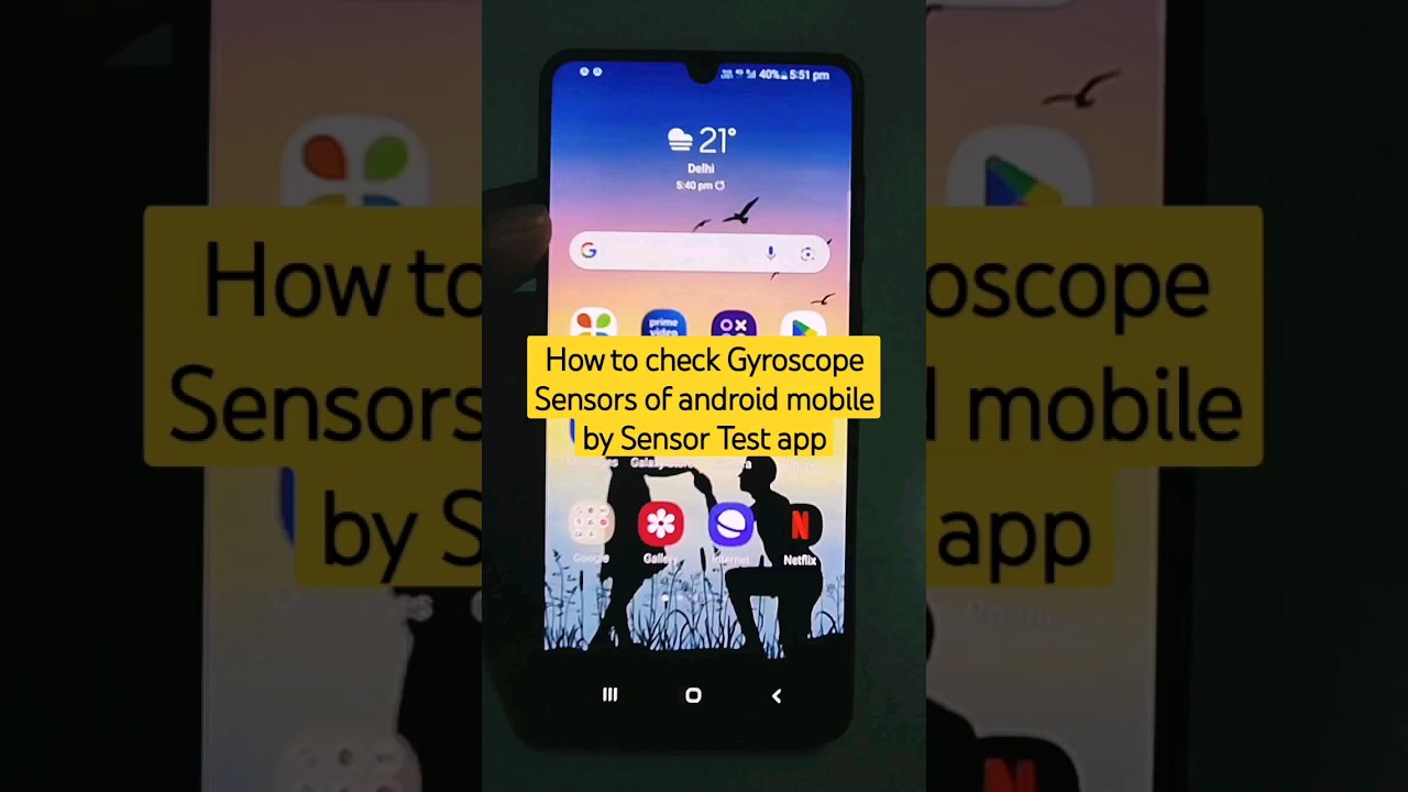How to check Gyroscope Sensors of android mobile by Sensor Test app #shorts #gyroscope #gyro