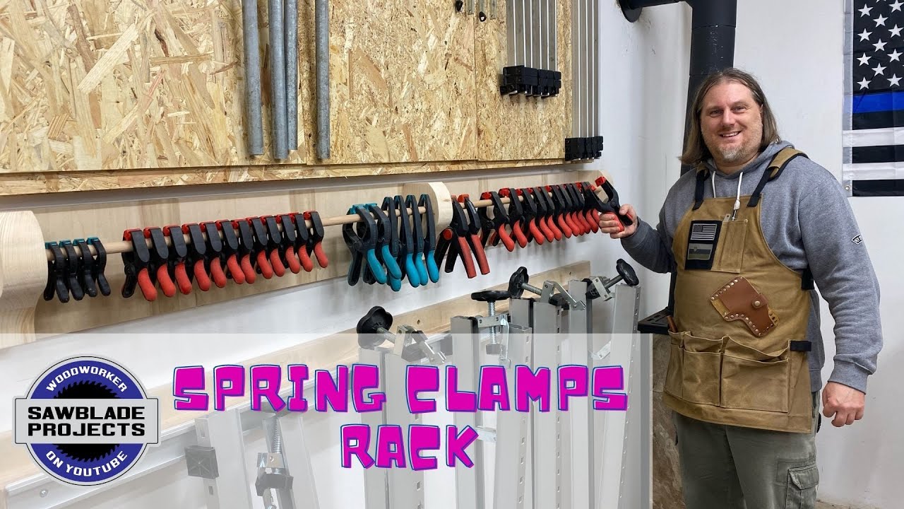 Making a DIY spring clamps rack