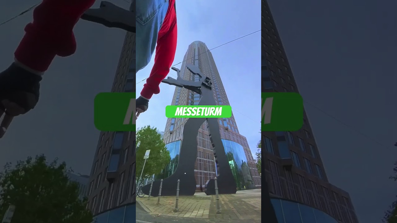 [Insta360 X3] Timeshift Effect MesseTurm Frankfurt #insta360 #insta360x3 #messeturm #frankfurt