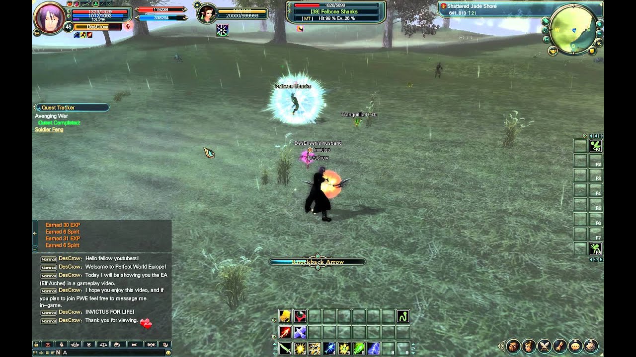 Perfect World Europe - Elf Archer Gameplay - DesCrow - PVE