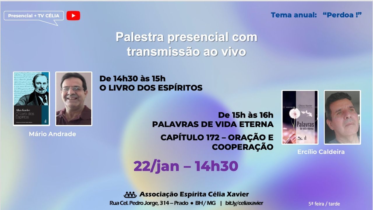 O LIVRO DOS ESPÍRITOS E PALAVRAS DE VIDA ETERNA CAPÍTULO 172 ORAÇÃO E COOPERAÇÃO 22/01/26