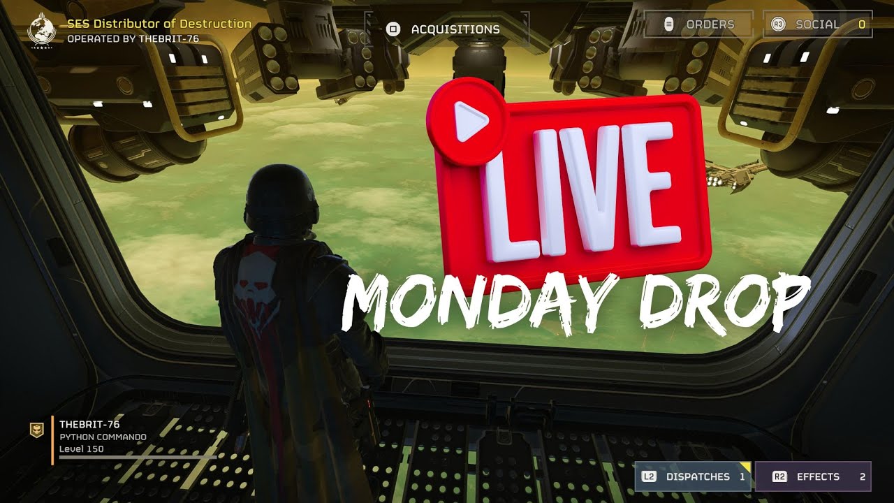 HELLDIVERS 2 MONDAY DROP ! THIS DIFFICULTY IS INSANE