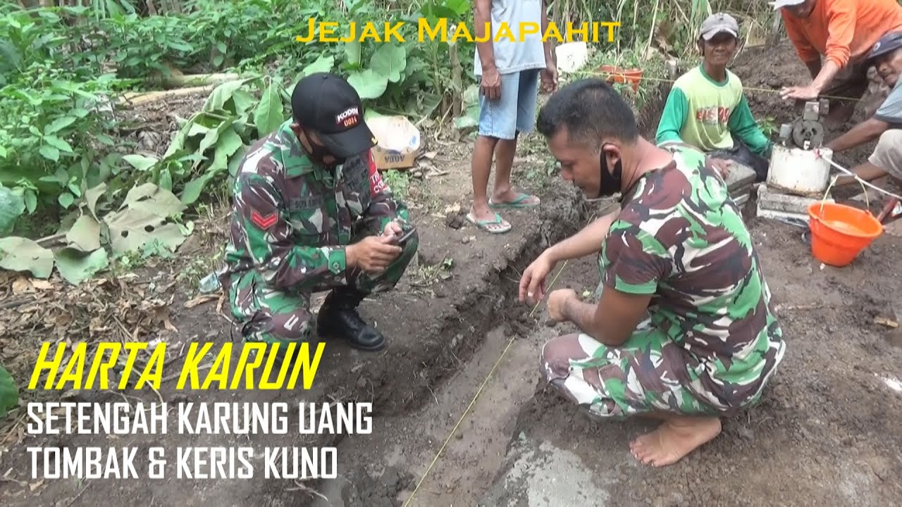 Heboh Warga Temukan Harta Karun Uang Setengah Karung, Keris & Tombak Peninggalan Era Majapahit