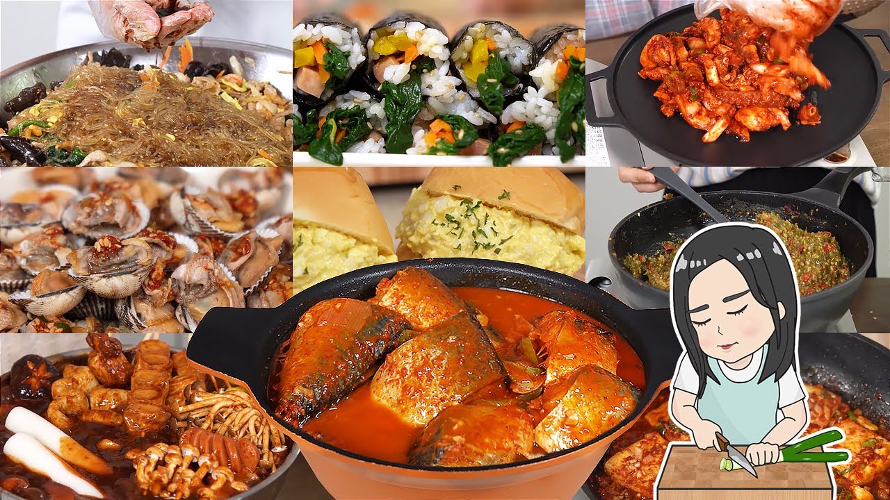 ПРИГОТОВЛЕНИЕ ВИДЕО 11#) ОГНЕННЫЕ ТТЕОКБОККИ, ТУШЕНАЯ СКУМБРИЯ, КИМЧИ, КИМБАП, ДЖАПЧЭ, КОРЕЙСКАЯ ЕДА