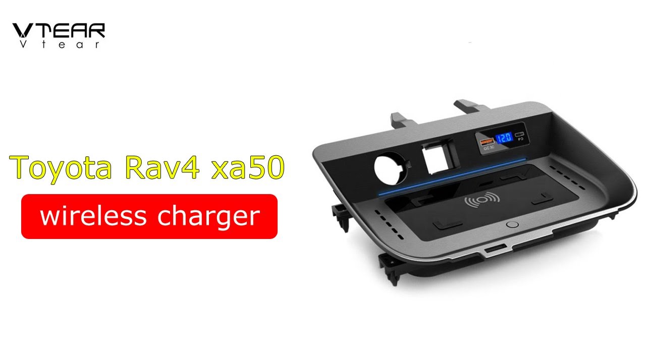 Accessories For Toyota Rav4 xa50 2020 2021 2022 2023 Car Wireless Charger 15W Phone  Fast Charging