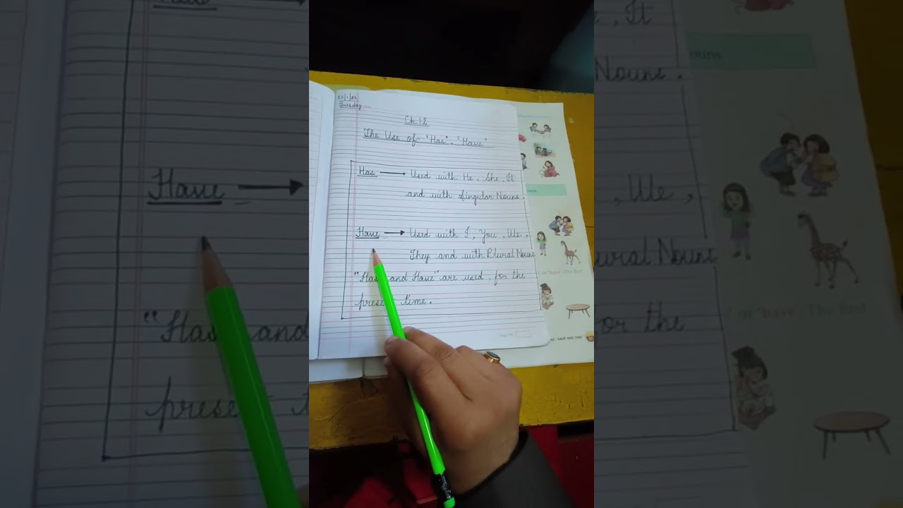 Ch 12 - The Use of HAS and HAVE ( GRAMMAR - STD 1)