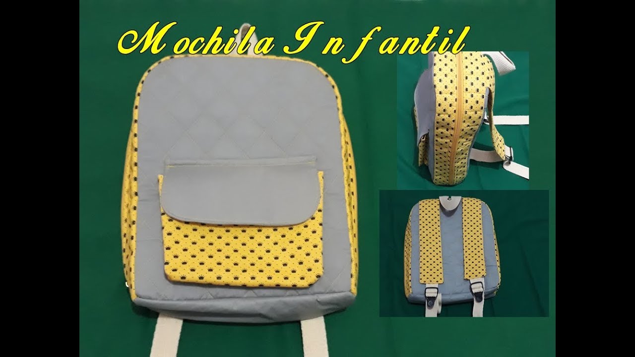 Mochila Infantil - (fechamento diferenciado)