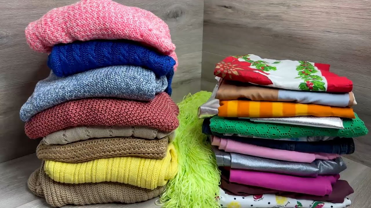 Закупки в СЕКОНДЕ  для шитья и вязания /Апсайклинг/ upcycling. Влог / вдохновение