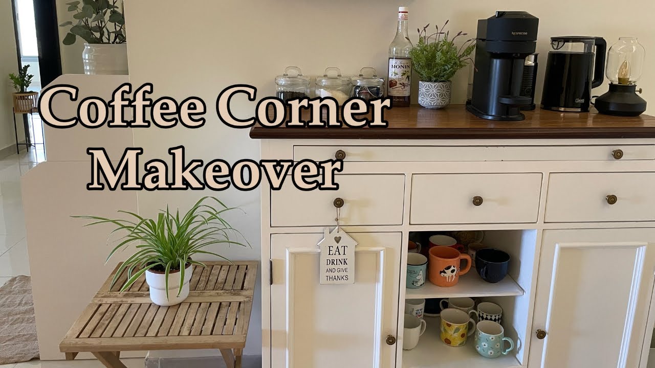 واخيرا نقلنا 🚛 جددت ركن القهوة ☕✨ coffee corner makeover