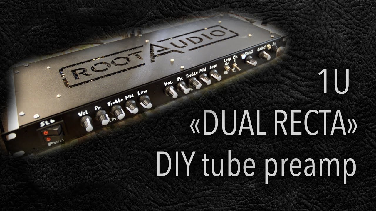 DIY StompBox-2.16 Final. 1U Ламповый преамп.