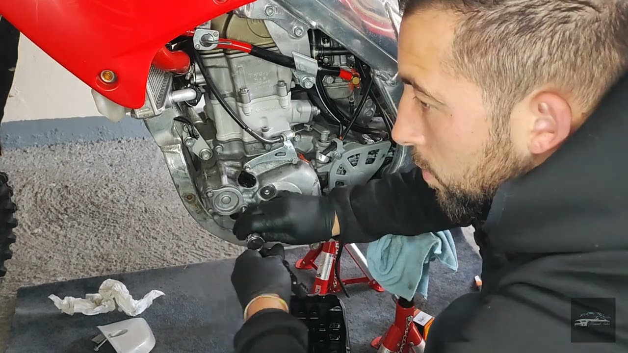 Honda Crf 450 comment Vidanger le  moteur