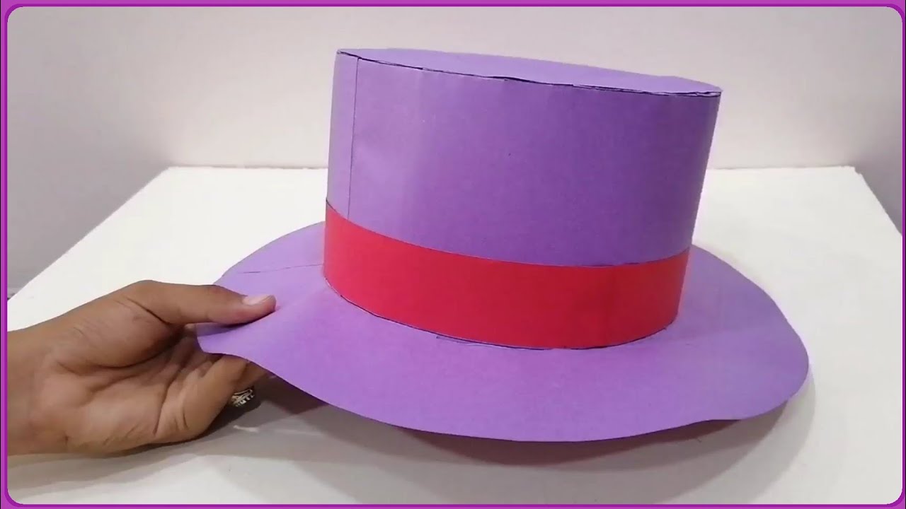 Sombrero de cartulina paso a paso | sombrero de papel