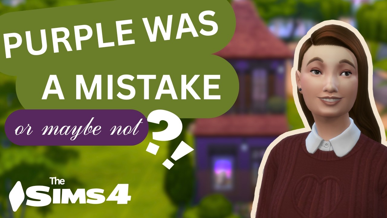 Elegant Purple Tiny House💜 | Relaxing Stop Motion Build | The Sims 4