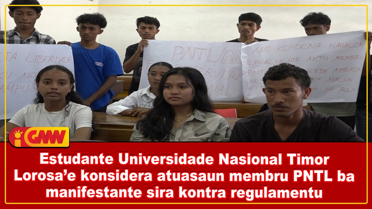 Estudante UNTL konsidera atuasaun membru PNTL ba manifestante sira kontra regulamentu