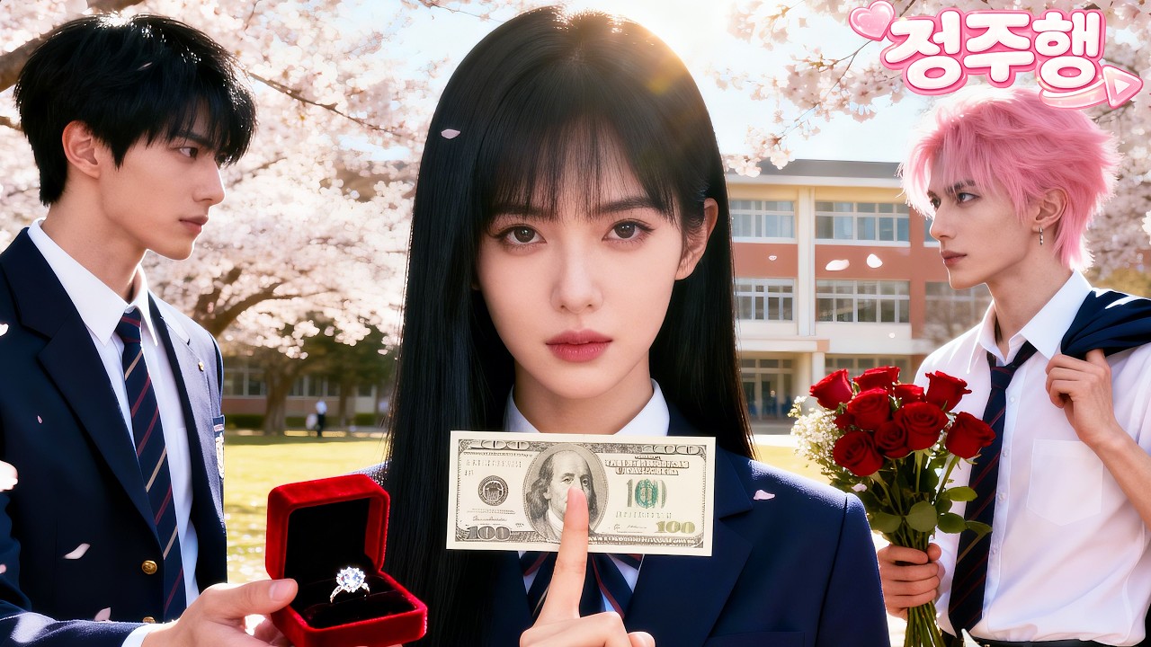 새 전학생이 질투! 두 재벌 도련님, 그녀 위해 경쟁! 그녀의 한마디: 
