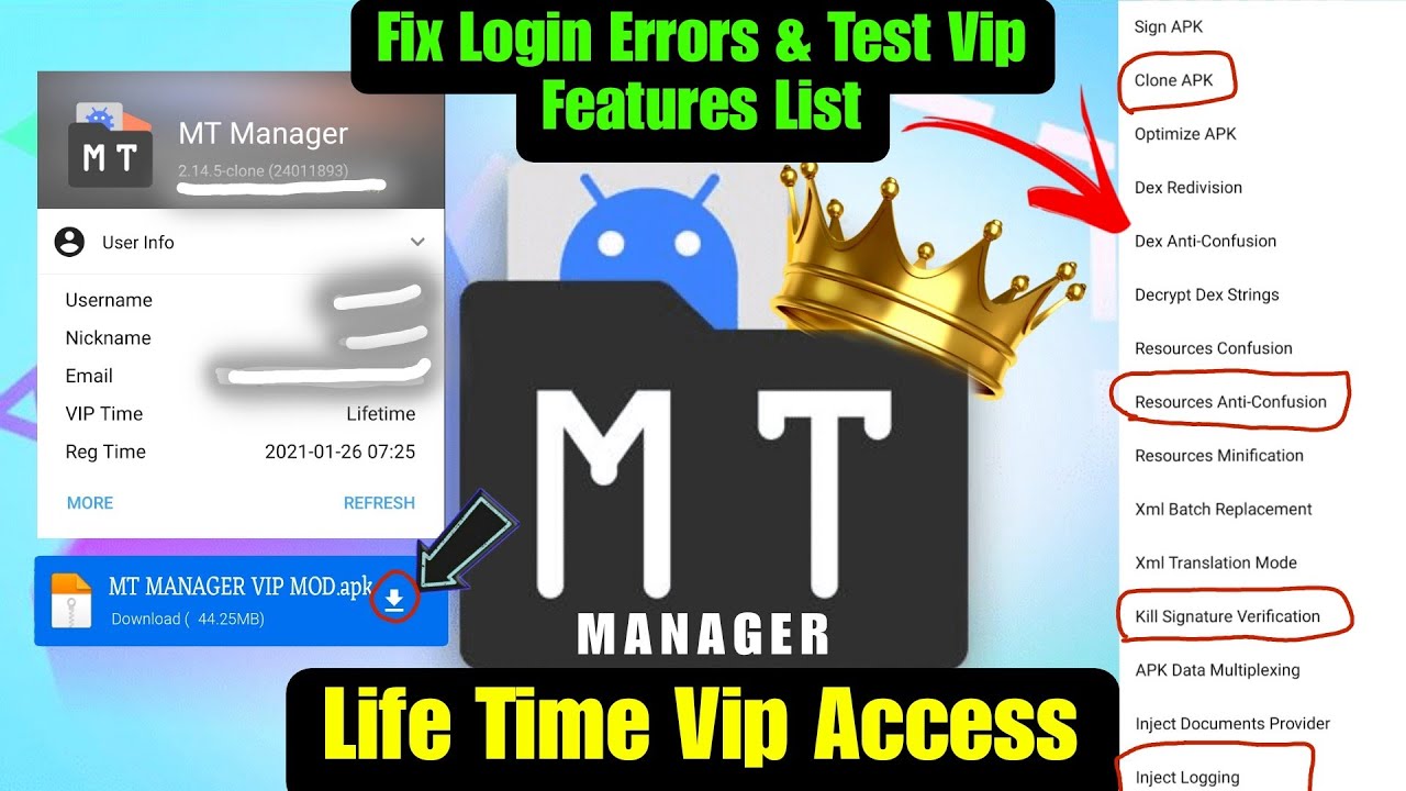 🔥 VIP-аккаунт MT Manager | Исправление ошибки входа | Клоунские трюки